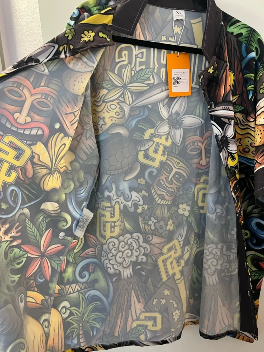 SOLD 4/8/2026 SD Padres Hawaiian Button Up NWT XL PTP 27/L 33 (Aloha Shirt) - Picture 5 of 7